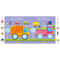 Prcek objevuje. Hledání a nalepování s méďou