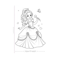 Omalovánka Veselé princezny