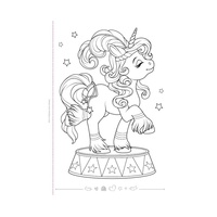 Omalovánka Veselí jednorožci