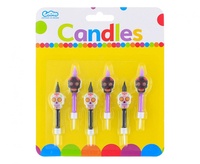 Svíčky na dort Masky Lebky Halloween 6ks