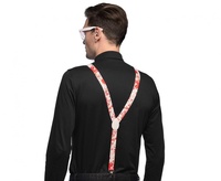 Kostým Krvavé kšandy,motýlek a brýle pro dospělé Halloween