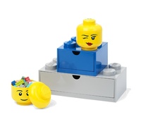 LEGO® stolní box 8 se zásuvkou červený
