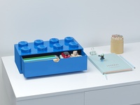 LEGO® stolní box 8 se zásuvkou červený