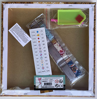 Diamantový obrázek Slon na plátně 30x30cm