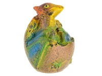 Dinosaurus plastový ve skořápce na baterie se světlem a zvukem různé druhy 10cm