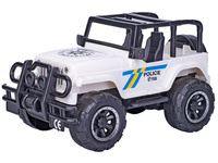 Jeep policejní 22,5cm na setrvačník v krabičce