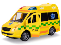 Auto ambulance CZ 21,5cm 1:20 na setrvačník na baterie se světlem a zvukem v krabičce