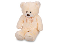 Plush Friends medvěd plyšový 80cm béžový s mašlí 0m+