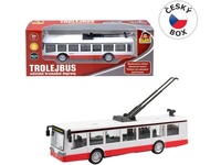 Trolejbus kovový na zpětný chod 16cm