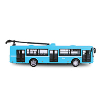 Rappa Trolejbus kovový 16cm modrý OSTRAVA !!! na zpětný chod
