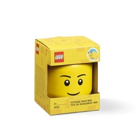 LEGO úložný box hlava mini chlapec