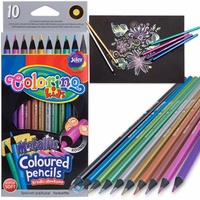 Pastelky Colorino kids metalické kulaté 10ks