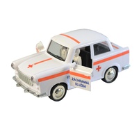 Auto Trabant záchranná služba na setrvačník 20x10cm se zvukem a světlem