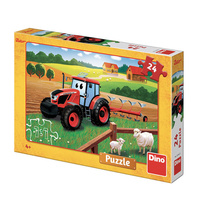 Dino Puzzle Traktor Zetor orba 24 dílků 
