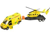 Sada ambulance + vrtulník, se světlem a zvukem, 5 x 28 x 3 cm