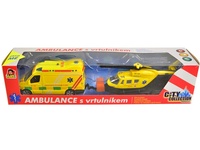 Sada ambulance + vrtulník, se světlem a zvukem, 5 x 28 x 3 cm
