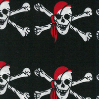 Šátek pirátský s lebkami