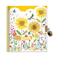 Argus Tajný Deník Zápisník se zámkem v dárkové krabičce Květiny 
