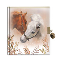 Tajný Deník Zápisník se zámkem v dárkové krabičce Koně Wild Horses 
