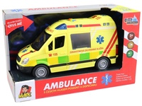 Made Auto Ambulance na setrvačník s reálným hlasem posádky 22cm 