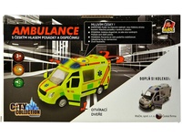 Made Auto Ambulance na setrvačník s reálným hlasem posádky 22cm 