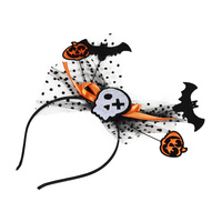 Čelenka s netopýry a dýněmi Halloween