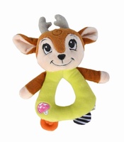 Plyšové chrastítko ABC zvířátko Forest Friends 19cm, 2 druhy