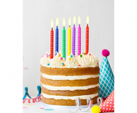 Svíčky dortové 8cm barevné 12ks