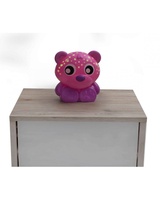 Playgro Usínací lampička medvídek s projektorem - růžový
