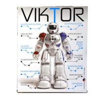 Robot Zigybot Viktor modrý na dálkové ovládání velikost 26cm