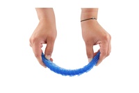 Fidget worm měnící tvar antistresový plast 11cm 4 barvy