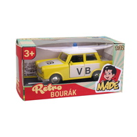 Auto Trabant-policejní, kovový, 12 cm