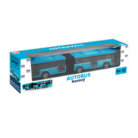 Kovový autobus DPO OSTRAVA !!! modrý 18 cm
