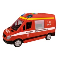 Auto dodávka Hasiči na setrvačník s reálným hlasem posádky 