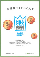 Rappa Tramvaj 28cm plastová česky mluví a svítí