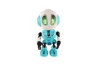 Robot ECHO kovový 12cm opakující věty zelený se zvukem a světlem