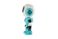 Robot ECHO kovový 12cm opakující věty zelený se zvukem a světlem
