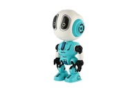 Robot ECHO kovový 12cm opakující věty zelený se zvukem a světlem