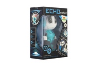 Robot ECHO kovový 12cm opakující věty zelený se zvukem a světlem