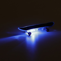 Skateboard šroubovací prstový svítící 9,5cm různé motivy