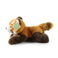 Plyšová panda červená ležící 20 cm eco friendly