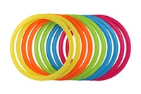 Skákací kruhy barevné plast průměr 27cm kreativní hra v krabici 