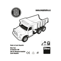 Auto Tatra 148 Bagr 72cm žluto-oranžový