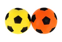 Míč pěnový fotbalový 18cm 2 barvy v síťce