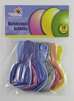 Nafukovací balónky metalické 10ks 