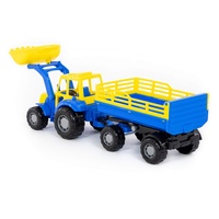 Traktor Mistr nakladač s přívěsem