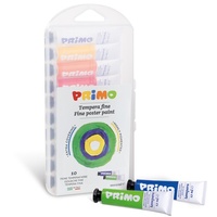 Primo Temperové barvy 10 x 12ml v plastovém boxu