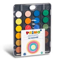 Primo Vodové barvy 24ks 30mm se štětcem