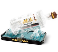 Stavebnice mini KOCO Titanic v láhvi plast 918ks v krabičce