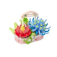 Stavebnice mini KOCO Kouzlo sukulentů plast 271ks v krabičce 